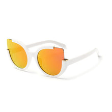 Load image into Gallery viewer, Retro Large Cat Eye Sunglasses Women Brand Designer Mirror Personality Semi-Rimless Cateye Sun Glasses For Lady Shadow UV400