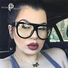 Load image into Gallery viewer, Retro Leopard Round Frame Glasses Oversized Frame Eyeglasses Men Women Vintage Prescription Lens Glasses Optical Eyewear