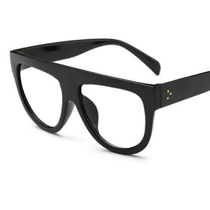 Retro Leopard Round Frame Glasses Oversized Frame Eyeglasses Men Women Vintage Prescription Lens Glasses Optical Eyewear