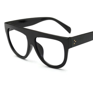 Retro Leopard Round Frame Glasses Oversized Frame Eyeglasses Men Women Vintage Prescription Lens Glasses Optical Eyewear