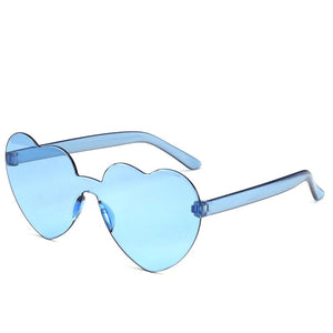 Retro Love Heart-Shaped Sunglasses Women Cat Eye Sun Glasses Ladies Shopping Sunglass Love Heart Spectacle Frame Flat Eyewear