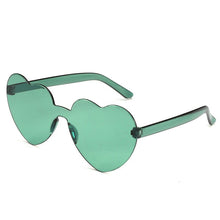 Load image into Gallery viewer, Retro Love Heart-Shaped Sunglasses Women Cat Eye Sun Glasses Ladies Shopping Sunglass Love Heart Spectacle Frame Flat Eyewear