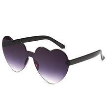 Load image into Gallery viewer, Retro Love Heart-Shaped Sunglasses Women Cat Eye Sun Glasses Ladies Shopping Sunglass Love Heart Spectacle Frame Flat Eyewear