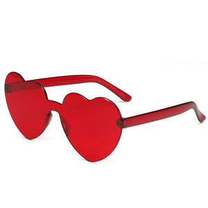 Retro Love Heart-Shaped Sunglasses Women Cat Eye Sun Glasses Ladies Shopping Sunglass Love Heart Spectacle Frame Flat Eyewear