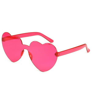 Retro Love Heart-Shaped Sunglasses Women Cat Eye Sun Glasses Ladies Shopping Sunglass Love Heart Spectacle Frame Flat Eyewear