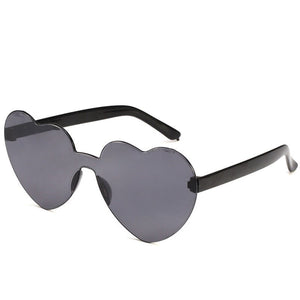 Retro Love Heart-Shaped Sunglasses Women Cat Eye Sun Glasses Ladies Shopping Sunglass Love Heart Spectacle Frame Flat Eyewear