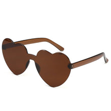 Load image into Gallery viewer, Retro Love Heart-Shaped Sunglasses Women Cat Eye Sun Glasses Ladies Shopping Sunglass Love Heart Spectacle Frame Flat Eyewear