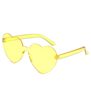 Retro Love Heart-Shaped Sunglasses Women Cat Eye Sun Glasses Ladies Shopping Sunglass Love Heart Spectacle Frame Flat Eyewear