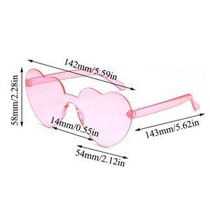 Retro Love Heart-Shaped Sunglasses Women Cat Eye Sun Glasses Ladies Shopping Sunglass Love Heart Spectacle Frame Flat Eyewear