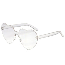 Load image into Gallery viewer, Retro Love Heart-Shaped Sunglasses Women Cat Eye Sun Glasses Ladies Shopping Sunglass Love Heart Spectacle Frame Flat Eyewear