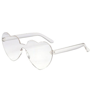 Retro Love Heart-Shaped Sunglasses Women Cat Eye Sun Glasses Ladies Shopping Sunglass Love Heart Spectacle Frame Flat Eyewear