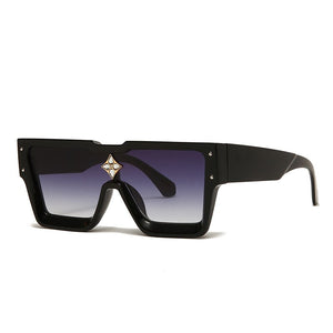 Retro  Sunglasses Men Hip Hop Glasses  Square Millionaire Diamond Sunglasses Driving Glasses