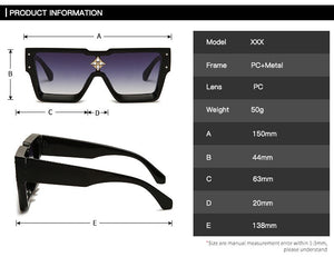 Retro  Sunglasses Men Hip Hop Glasses  Square Millionaire Diamond Sunglasses Driving Glasses