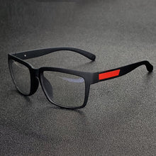 Load image into Gallery viewer, Retro Matte TR90 Anti Blue Light Glasses Men 2023 Office Computer Blocking Blue Women Square Eyeglasses Light Red Frame