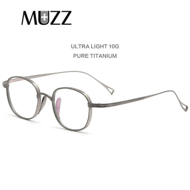 Retro Men Pure Titanium Glasses Frame Oval Women  Brand Prescription Myopia Optical Eyeglasses Frame Square Small Eyewear
