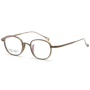 Retro Men Pure Titanium Glasses Frame Oval Women  Brand Prescription Myopia Optical Eyeglasses Frame Square Small Eyewear