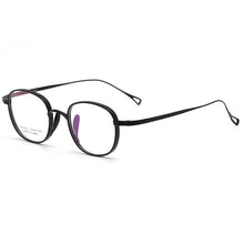 Carica l&#39;immagine nel visualizzatore di Gallery, Retro Men Pure Titanium Glasses Frame Oval Women  Brand Prescription Myopia Optical Eyeglasses Frame Square Small Eyewear