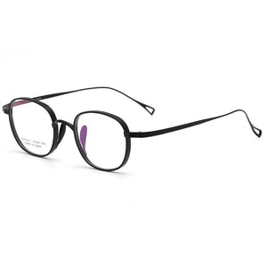 Retro Men Pure Titanium Glasses Frame Oval Women  Brand Prescription Myopia Optical Eyeglasses Frame Square Small Eyewear
