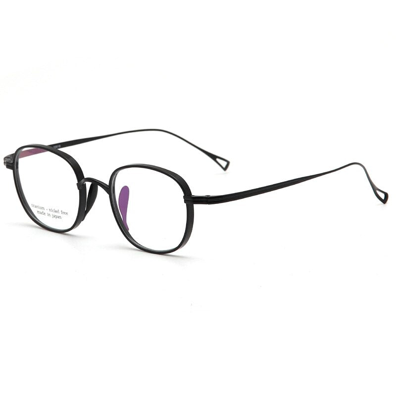 Retro Men Pure Titanium Glasses Frame Oval Women  Brand Prescription Myopia Optical Eyeglasses Frame Square Small Eyewear