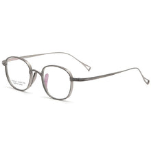 Carica l&#39;immagine nel visualizzatore di Gallery, Retro Men Pure Titanium Glasses Frame Oval Women  Brand Prescription Myopia Optical Eyeglasses Frame Square Small Eyewear