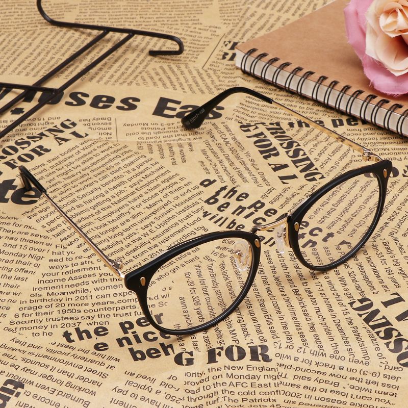 Retro Men Women Clear Lens Eyeglass Frames Designer Optical Computer Glasses Blue Light Blocking