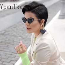 Load image into Gallery viewer, Retro Metal Chain Cat Eye Sunglasses Women Popular Modern Small Frame Sun Glasses Female  Glasses