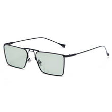 Load image into Gallery viewer, Retro Metal Frame Double Bridges Rectangle Sunglasses Men Green Black Square Sun Glasses Women  Shades UV400