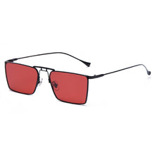 Load image into Gallery viewer, Retro Metal Frame Double Bridges Rectangle Sunglasses Men Green Black Square Sun Glasses Women  Shades UV400