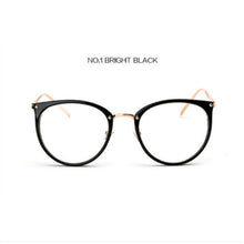 Carica l&#39;immagine nel visualizzatore di Gallery, Retro Metal Frame Eyeglasses Oversized Clear Lens Glasses Men Women Transparent Optical Cat Eye Glasses Frames Spectacle