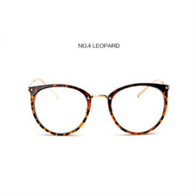 Carica l&#39;immagine nel visualizzatore di Gallery, Retro Metal Frame Eyeglasses Oversized Clear Lens Glasses Men Women Transparent Optical Cat Eye Glasses Frames Spectacle