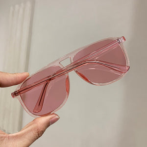 Retro  Special Offer Big Frame Yellow Sunglasses Men Women Trendy People Street Pography Travel Beach Essentials