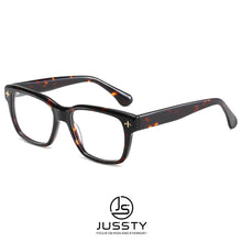 Load image into Gallery viewer, Retro Optical Eyeglasses Frame Men Leopard Acetate Prescription Glasses Frame Male Vintage High End Myopia Spectacles Big Square