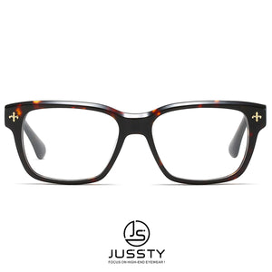 Retro Optical Eyeglasses Frame Men Leopard Acetate Prescription Glasses Frame Male Vintage High End Myopia Spectacles Big Square