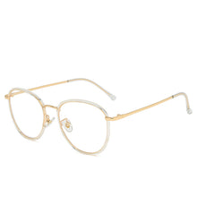 Carica l&#39;immagine nel visualizzatore di Gallery, Retro Oval Optical Sunglasses Anti-blue Light Frame Women Men Transparent Computer Glasses Round Eyewear Blocking Sunglasses