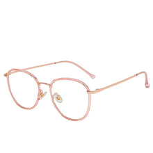 Carica l&#39;immagine nel visualizzatore di Gallery, Retro Oval Optical Sunglasses Anti-blue Light Frame Women Men Transparent Computer Glasses Round Eyewear Blocking Sunglasses