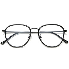Carica l&#39;immagine nel visualizzatore di Gallery, Retro Oval Optical Sunglasses Anti-blue Light Frame Women Men Transparent Computer Glasses Round Eyewear Blocking Sunglasses