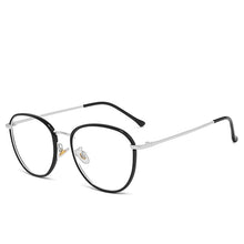 Carica l&#39;immagine nel visualizzatore di Gallery, Retro Oval Optical Sunglasses Anti-blue Light Frame Women Men Transparent Computer Glasses Round Eyewear Blocking Sunglasses