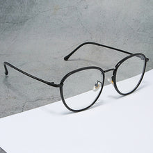 Carica l&#39;immagine nel visualizzatore di Gallery, Retro Oval Optical Sunglasses Anti-blue Light Frame Women Men Transparent Computer Glasses Round Eyewear Blocking Sunglasses