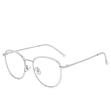 Carica l&#39;immagine nel visualizzatore di Gallery, Retro Oval Optical Sunglasses Anti-blue Light Frame Women Men Transparent Computer Glasses Round Eyewear Blocking Sunglasses