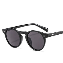Load image into Gallery viewer, Retro Oval Round Sunglasses Women/Men Brand Designer Small Black Shades Sun Glasses Vintage UV400 Oculos De Sol