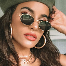 Load image into Gallery viewer, Retro Oval Sunglasses Men's Brand Designer 2023 Vintage Sun Glasses Women oculos de sol Female Shades Glasses UV400