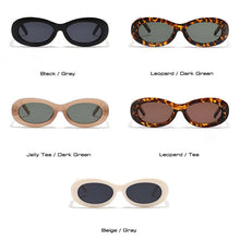 Load image into Gallery viewer, Retro Oval Women Sunglasses  Jelly Tea Dark Green Eyewear Trending Men Shades UV400 Sun Glasses