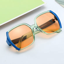 Load image into Gallery viewer, Retro Oversized Square Colorful Sunglasses Women Trending Contrast Color Shades UV400 Men Sun Glasses