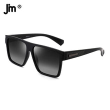 Carica l&#39;immagine nel visualizzatore di Gallery, Retro Oversized Square Polarized Sunglasses Women Men Brand Design Driving Big Large Sunglasses for Women Men Black