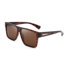 Carica l&#39;immagine nel visualizzatore di Gallery, Retro Oversized Square Polarized Sunglasses Women Men Brand Design Driving Big Large Sunglasses for Women Men Black