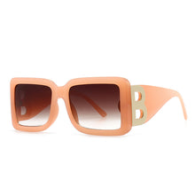 Load image into Gallery viewer, Retro Oversized Square Sunglasses Ladies Iuxury Brand Big Frame Men&#39;s Sunglasses Black Gradient Female Glasses Oculos