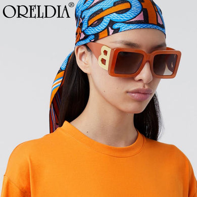 Retro Oversized Square Sunglasses Ladies Iuxury Brand Big Frame Men's Sunglasses Black Gradient Female Glasses Oculos