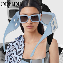 Load image into Gallery viewer, Retro Oversized Square Sunglasses Ladies Iuxury Brand Big Frame Men&#39;s Sunglasses Black Gradient Female Glasses Oculos