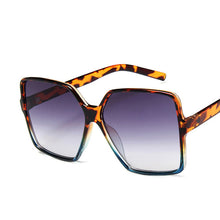 Load image into Gallery viewer, Retro Oversized Square Sunglasses Popular Ladies  Brand Big Frame Ladies Sunglasses Black Gradient Female Glasses