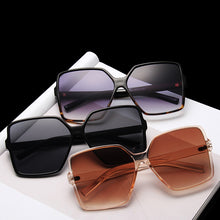 Load image into Gallery viewer, Retro Oversized Square Sunglasses Popular Ladies  Brand Big Frame Ladies Sunglasses Black Gradient Female Glasses